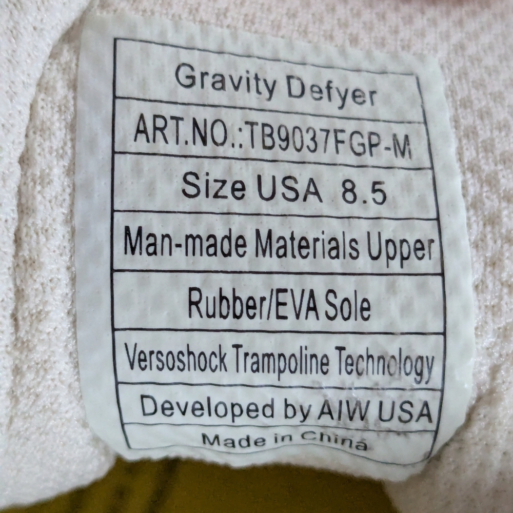 Gravity Defyer G Defy Energiya Orthopedic Sneakers Size 8.5 - Picture 11 of 12